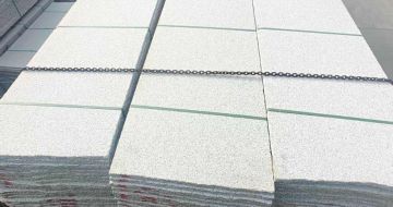 安阳芝麻白毛板，石材毛板