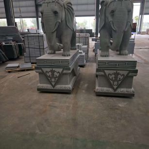 安阳芝麻灰花岗岩对象 芝麻白芝麻灰大象