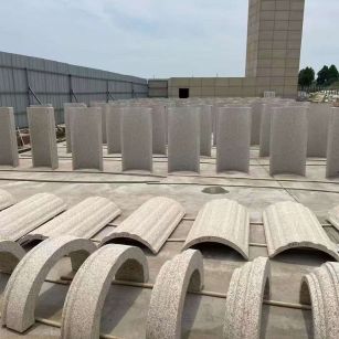 安阳黄金麻别墅柱皮 异形 线条定制