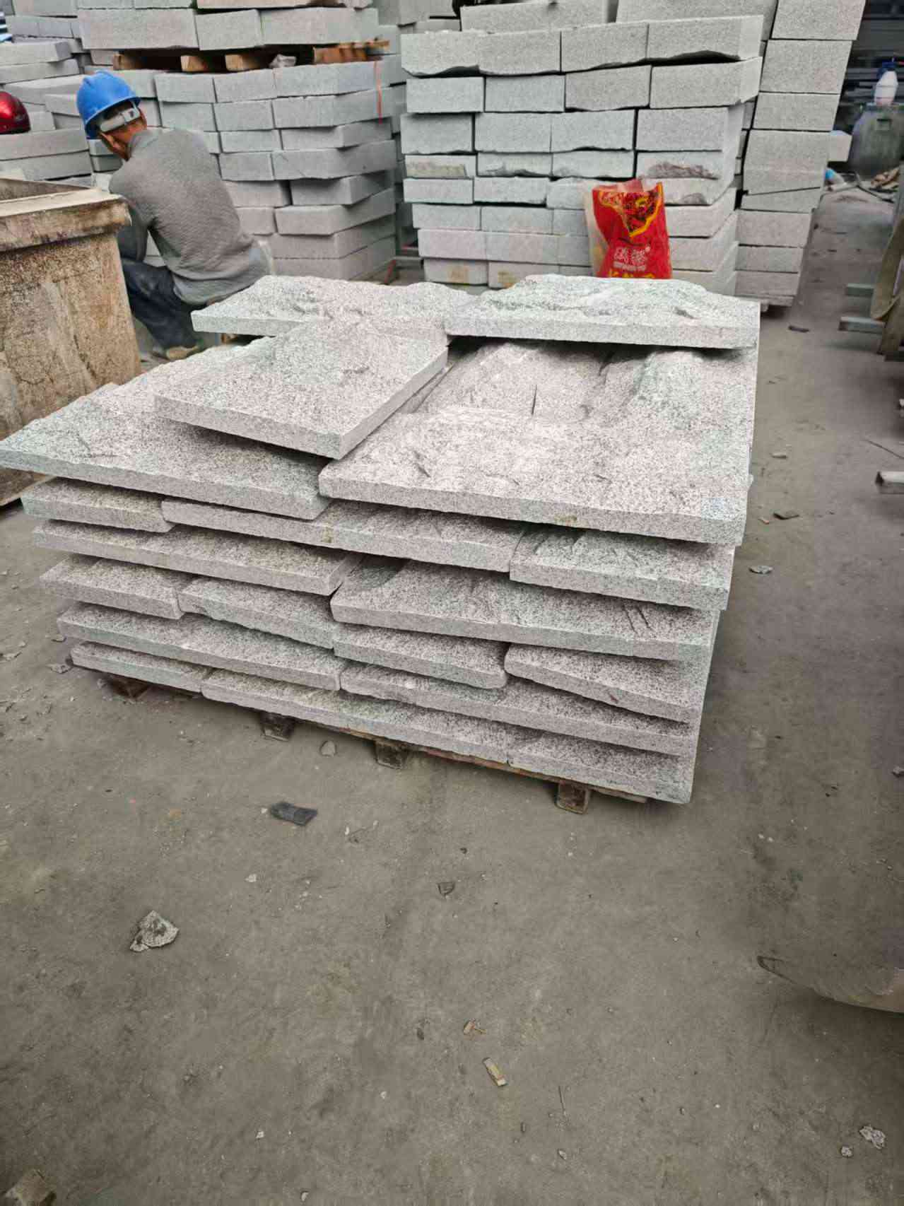 安阳芝麻白蘑菇石，自然面