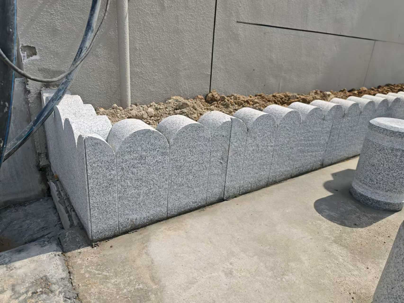 安阳芝麻白花边石  围边石