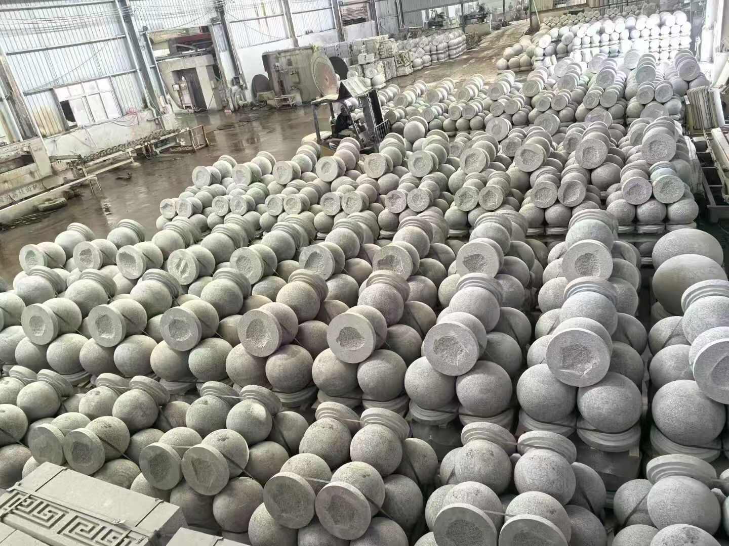 安阳芝麻白圆球 石球 挡车球